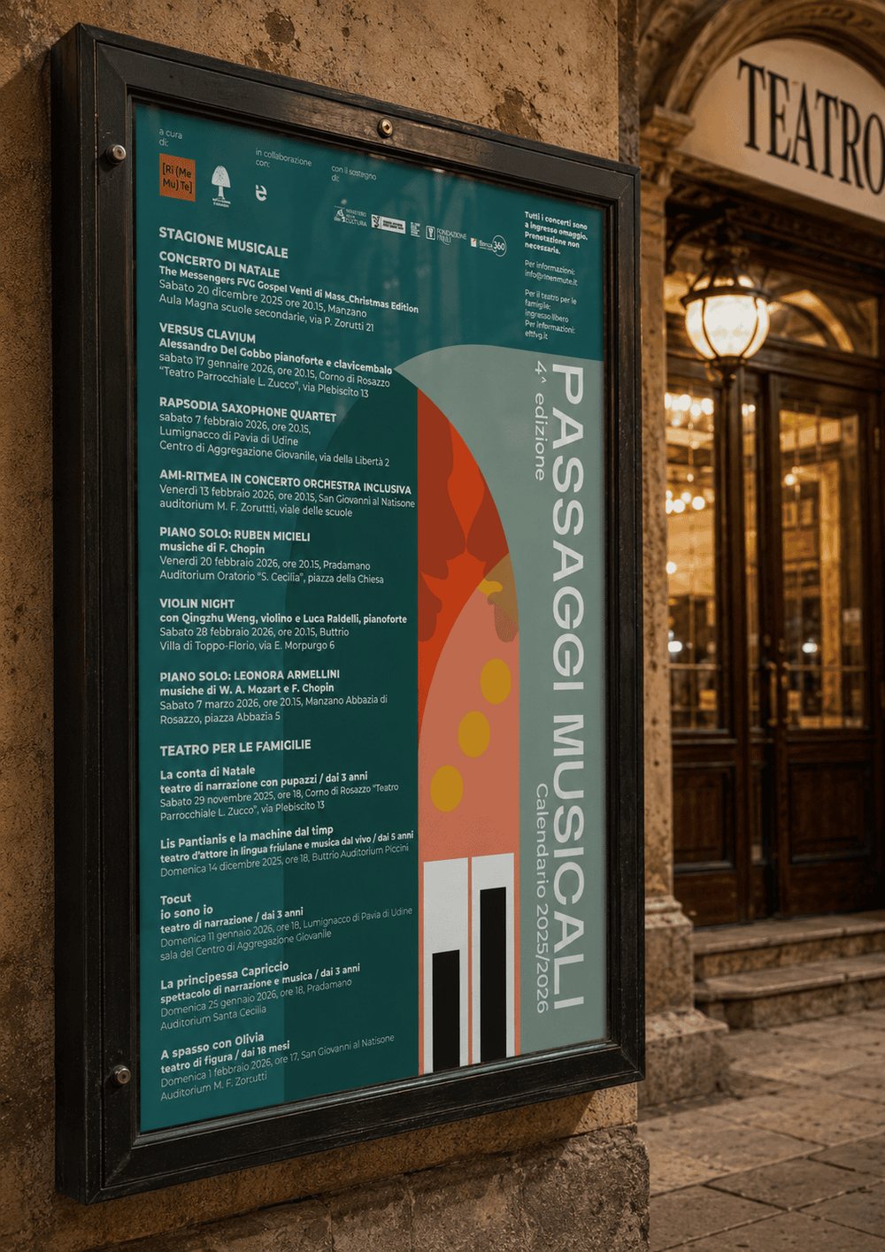 Rime Mute — locandina Passaggi Musicali, calendario 2025/2026