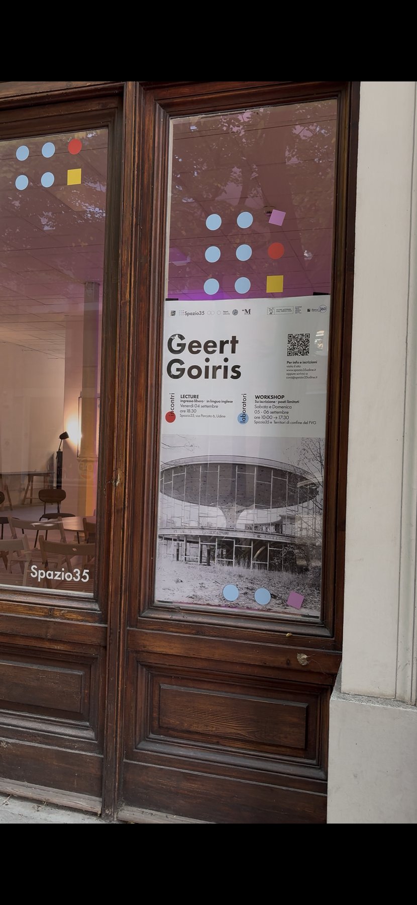 Geert Goiris — locandina in vetrina, Spazio35